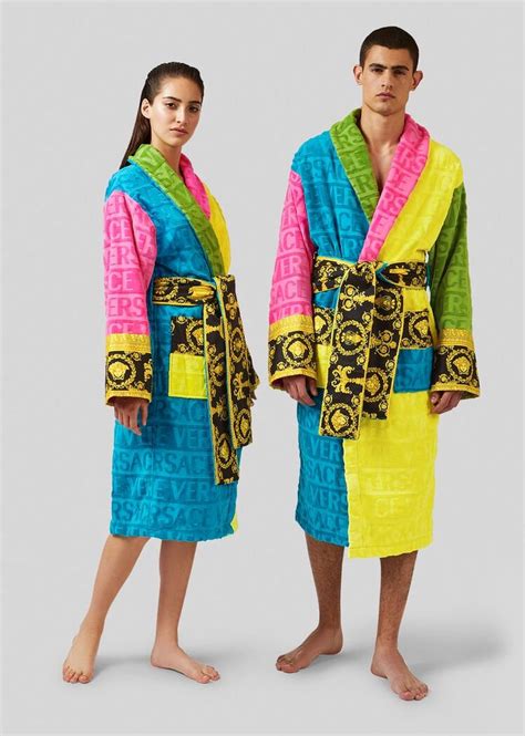 colorful versace robe